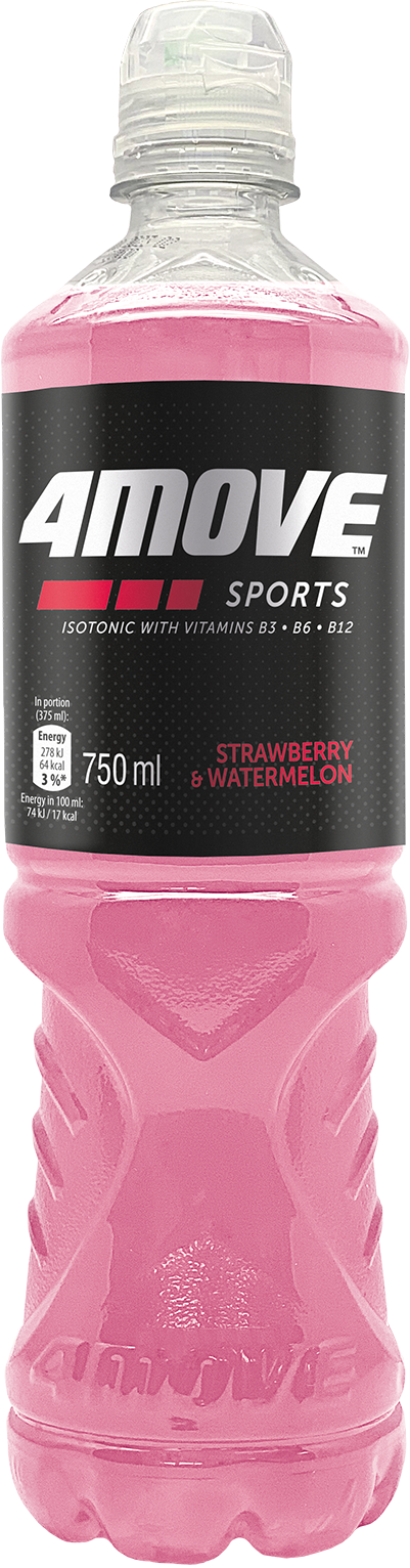 4MOVIE ISOTONIC SPORT DRINK PET 075L STRAWBERRY