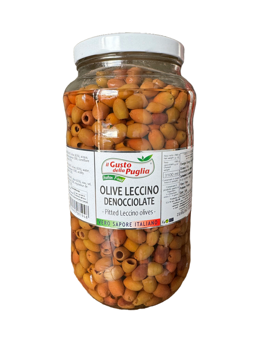 Olive leccine dénoyauté 3 kg (type taggiasche)