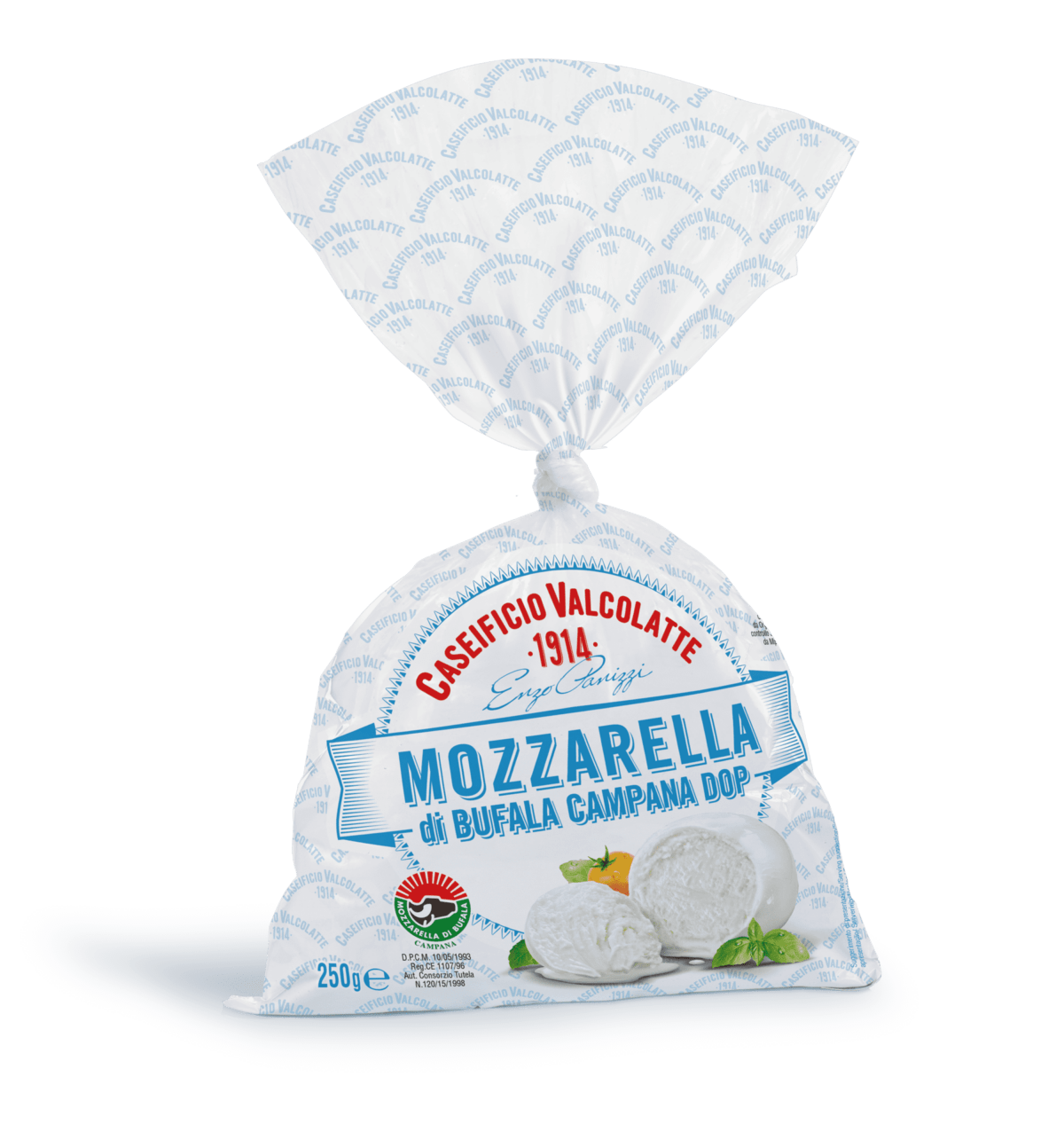 MOZZARELLA DI BUFALA CAMPANA DOP VALCO 125 G x16 PZ S.S. SU